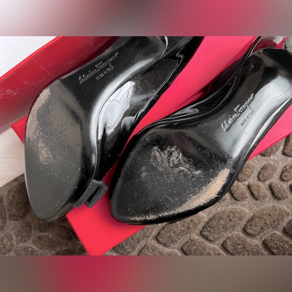 Salvatore Ferragamo Peep-Toe Heels - 5.5 - Picture 2 of 4